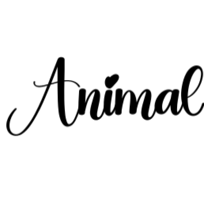 Animal Font Preview