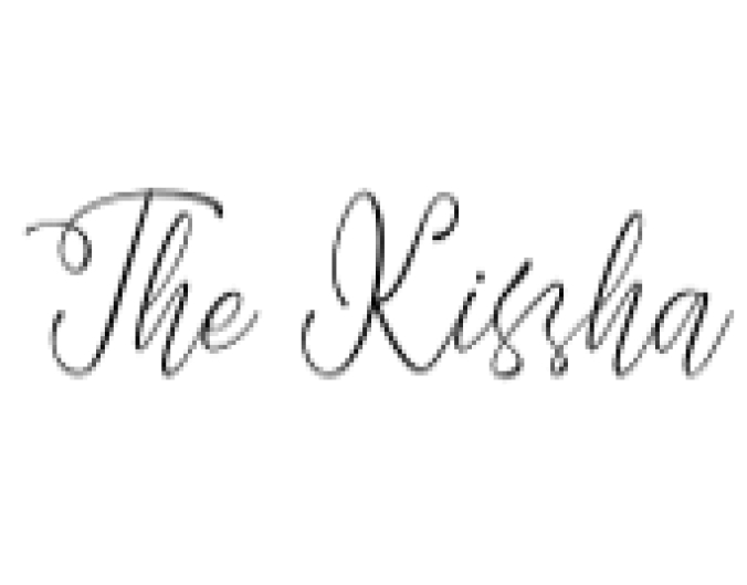 The Kissha Font Preview