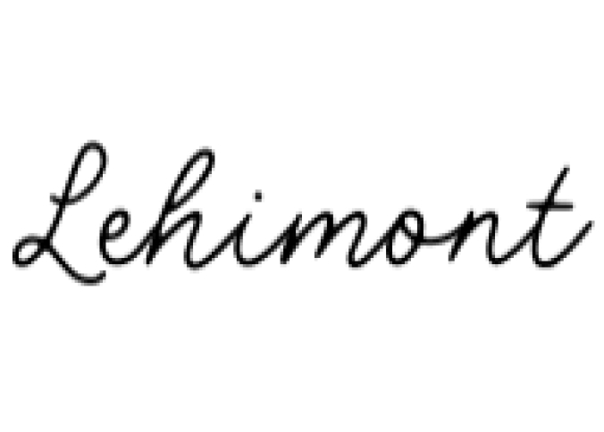 Lehimont Font Preview