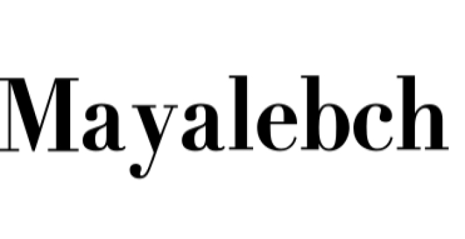 Mayalebch Font Preview