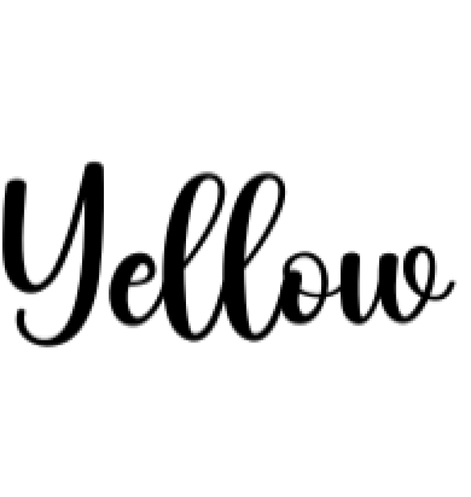 Yellow Font Preview