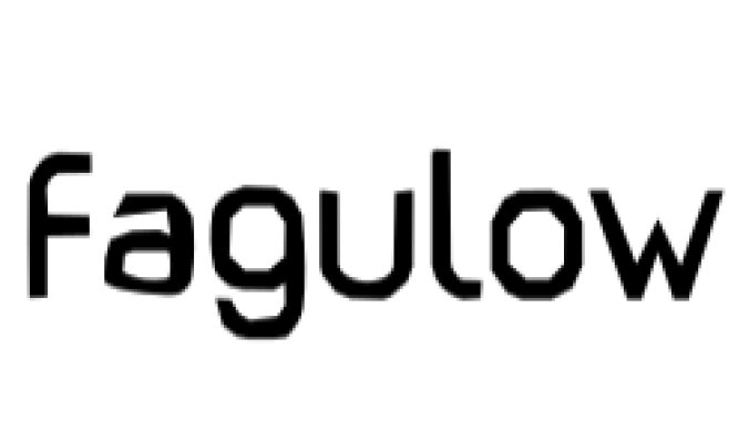 Fagulow Font Preview
