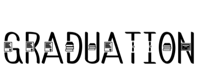 Graduation Font Preview