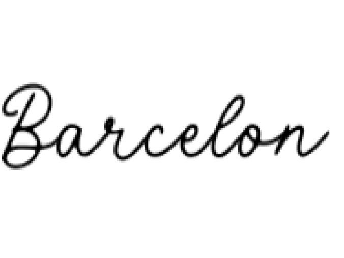 Barcelon Font Preview