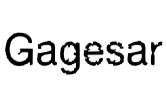 Gagesar Font Preview