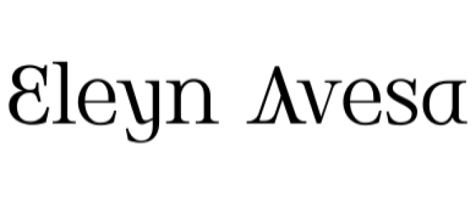 Eleyn Avesa Font Preview