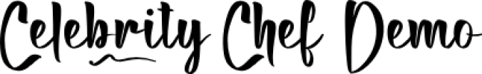 Celebrity Chef Font Preview