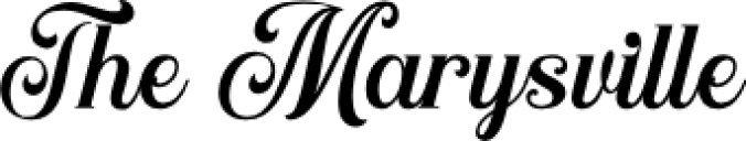 Marysville Font Preview