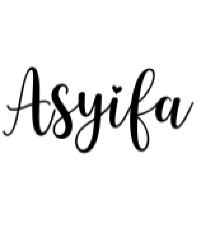 Asyifa Font Preview