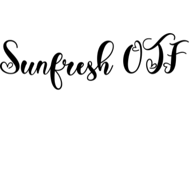 Sunfresh Font Preview