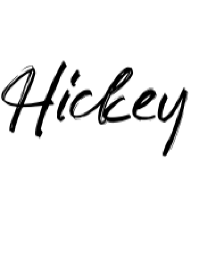 Hickey Font Preview