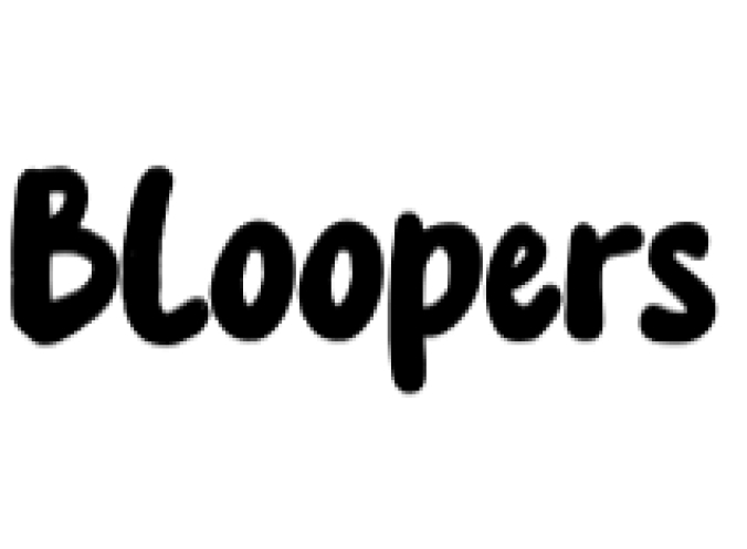 Bloopers Font Preview