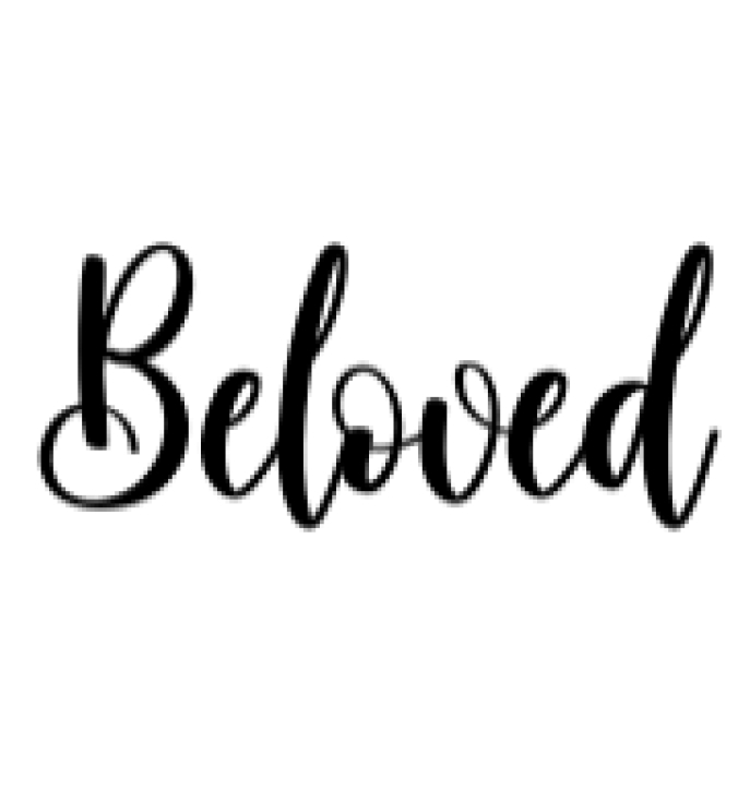 Beloved Font Preview