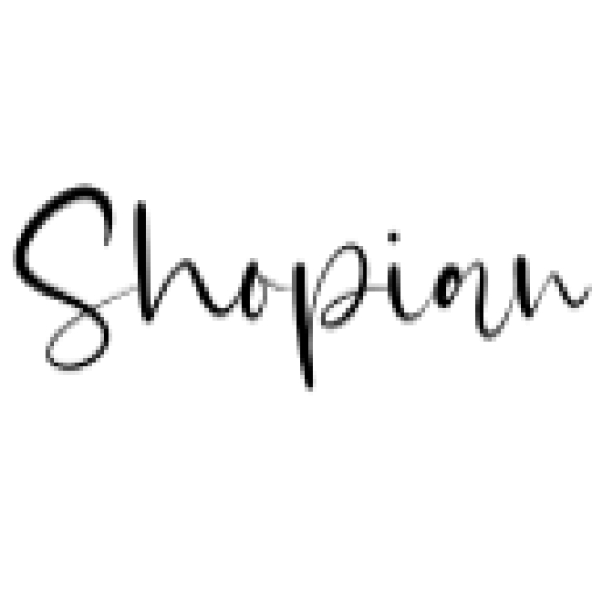 Shopian Font Preview