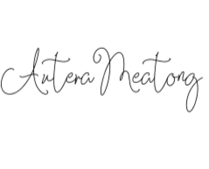 Autera Meatong Font Preview