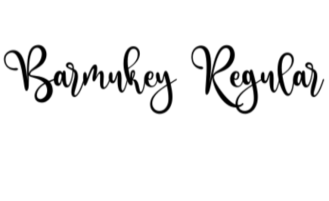 Barmukey Font Preview