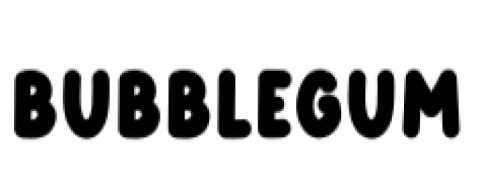Bubblegum Font Preview