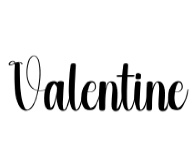 Valentine Font Preview