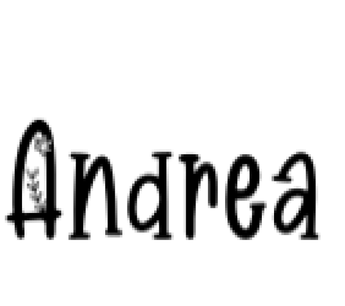 Andrea Font Preview