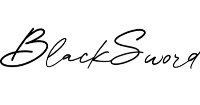 Black Sword Font Preview
