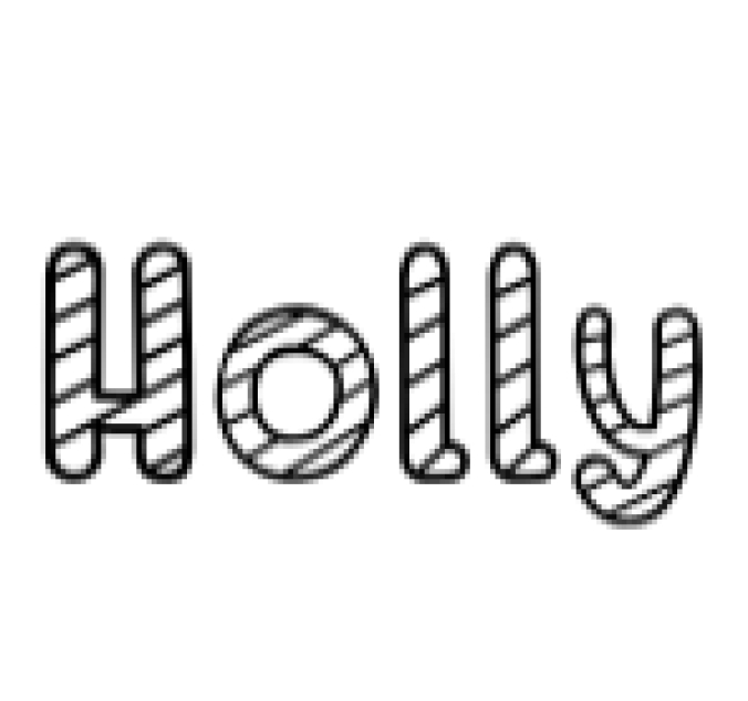 Holly Font Preview