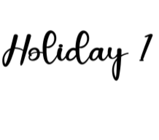 Holiday Font Preview