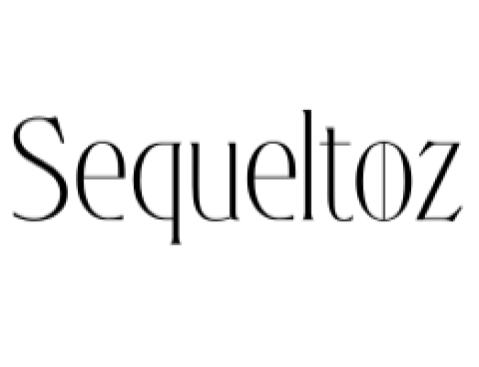 Sequeltoz Font Preview