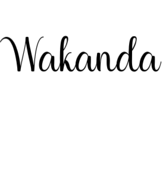 Wakanda Font Preview
