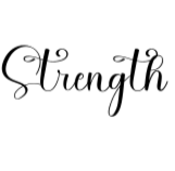 Strength Font Preview