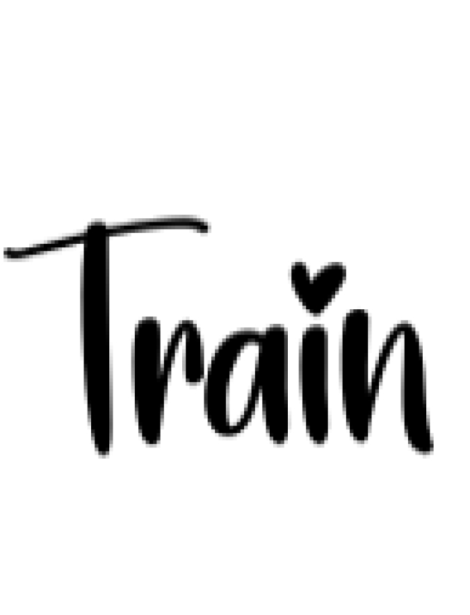 Train Font Preview