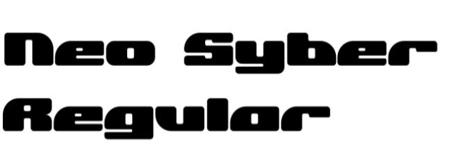 Neo Syber Font Preview