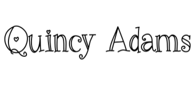 Quincy Adams Font Preview
