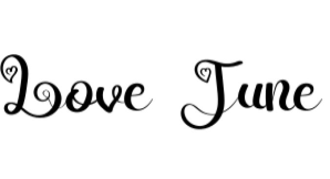Love June Font Preview