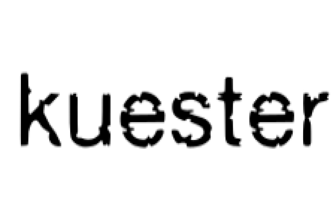 Kuester Font Preview