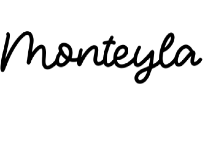 Monteyla Font Preview