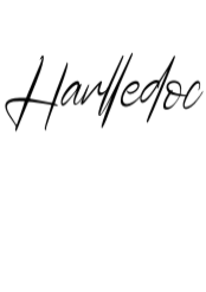 Harlledoc Font Preview