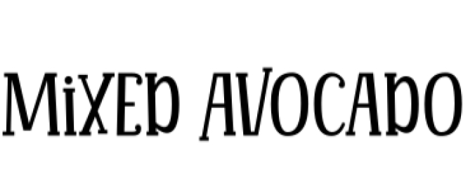 Mixed Avocado Font Preview