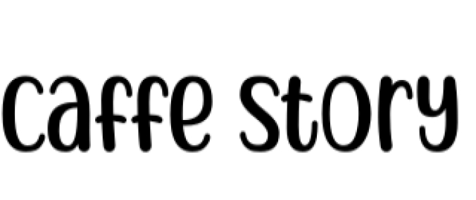 Caffe Story Font Preview