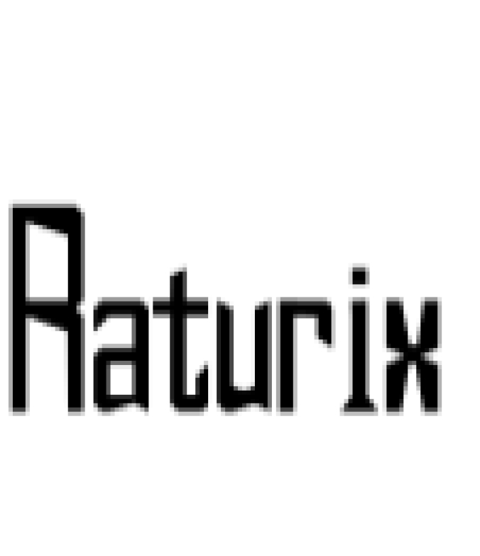 Raturix Font Preview