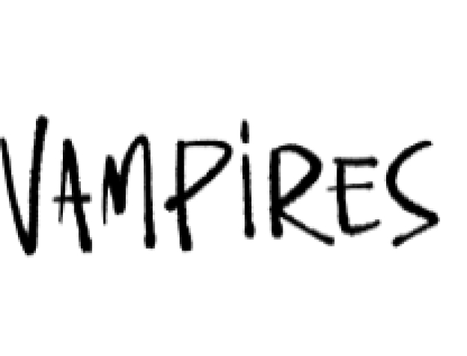 Vampires Font Preview