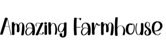 Amazing Farmhouse Font Preview