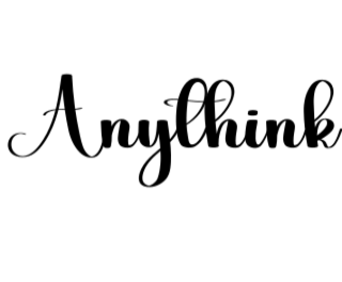 Anythink Font Preview