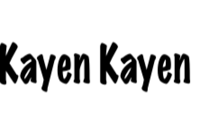 Kayen Kayen Font Preview