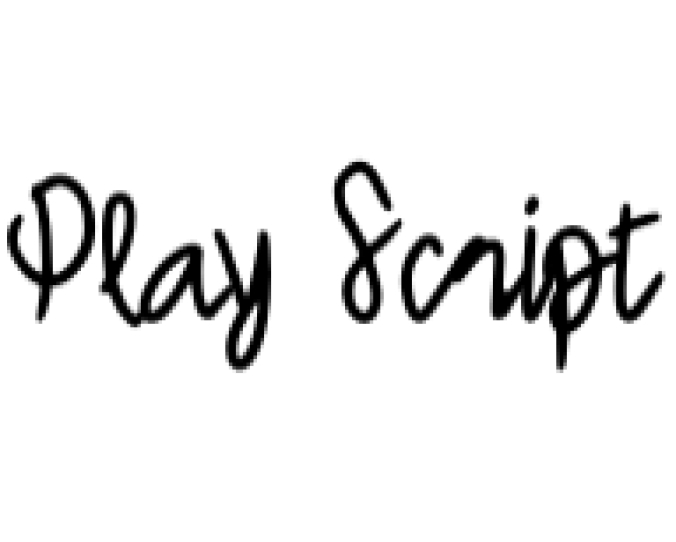 Play Script Font Preview