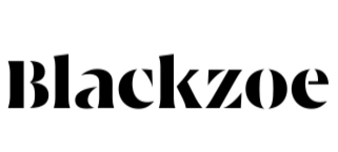 Blackzoe Font Preview