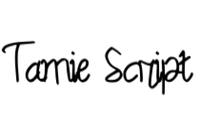 Tamie Script Font Preview