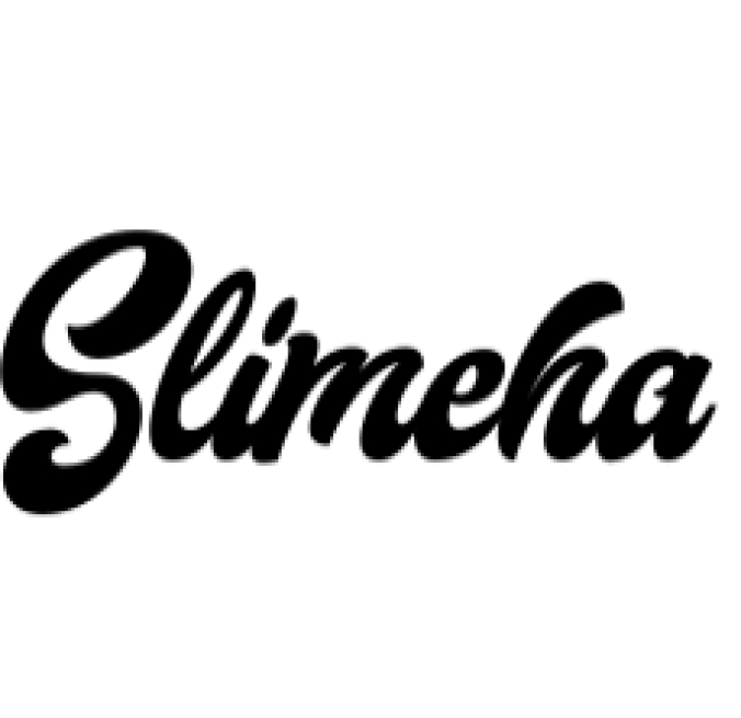 Slimeha Font Preview