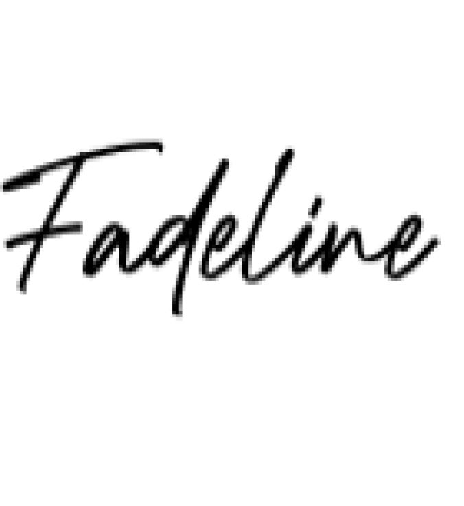 Fadeline Font Preview
