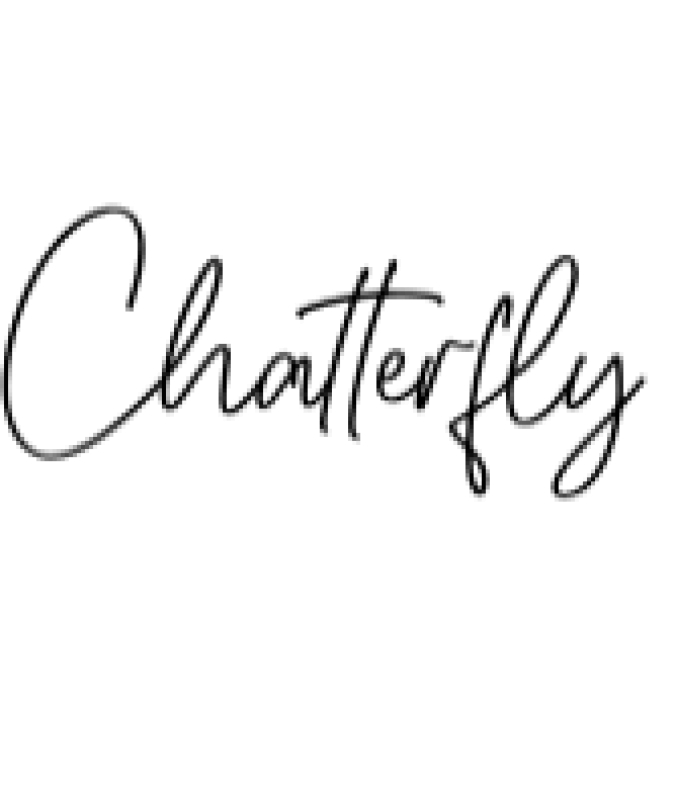 Chatterfly Font Preview