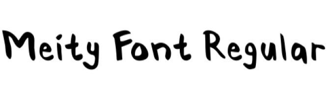 Meity Font Preview